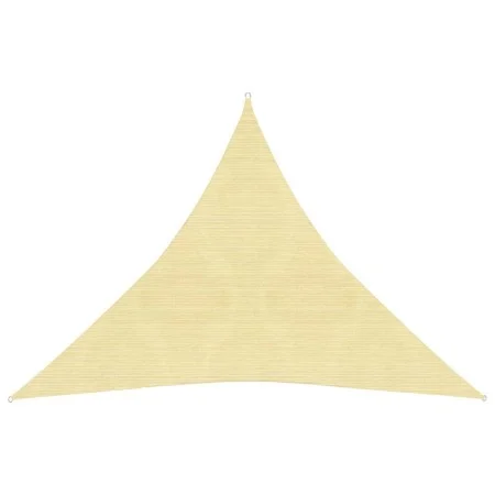 Toldo de vela HDPE beige 160 g/m² 4,5x4,5x4,5 m de vidaXL, Sombrillas - Ref: Foro24-311150, Precio: 37,03 €, Descuento: %
