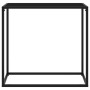 Mesa consola vidrio templado negro 80x35x75 cm en Mesas auxiliares | Comprar online en Foru.es