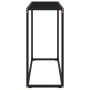 Mesa consola vidrio templado negro 80x35x75 cm en Mesas auxiliares | Comprar online en Foru.es