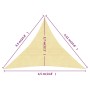 Toldo de vela HDPE beige 160 g/m² 4,5x4,5x4,5 m de vidaXL, Sombrillas - Ref: Foro24-311150, Precio: 32,94 €, Descuento: %