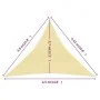 Toldo de vela HDPE beige 160 g/m² 4,5x4,5x4,5 m de vidaXL, Sombrillas - Ref: Foro24-311150, Precio: 37,03 €, Descuento: %