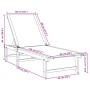 Tumbonas 2 unidades madera maciza de acacia y textileno taupe de , Tumbonas - Ref: Foro24-3279251, Precio: 338,61 €, Descuent...