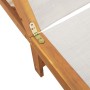Tumbonas 2 uds con mesa madera maciza acacia y textileno gris de , Tumbonas - Ref: Foro24-3279253, Precio: 345,89 €, Descuent...