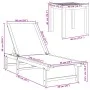 Tumbonas 2 uds con mesa madera maciza acacia y textileno gris de , Tumbonas - Ref: Foro24-3279253, Precio: 352,34 €, Descuent...