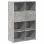Aparador de madera de ingeniería gris 80x42,5x124 cm de , Aparadores - Ref: Foro24-3281388, Precio: 122,60 €, Descuento: %