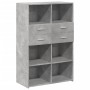 Aparador de madera de ingeniería gris 80x42,5x124 cm de , Aparadores - Ref: Foro24-3281388, Precio: 124,05 €, Descuento: %