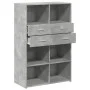 Aparador de madera de ingeniería gris 80x42,5x124 cm de , Aparadores - Ref: Foro24-3281388, Precio: 122,60 €, Descuento: %