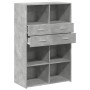 Aparador de madera de ingeniería gris 80x42,5x124 cm de , Aparadores - Ref: Foro24-3281388, Precio: 124,05 €, Descuento: %