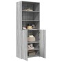 Aparador alto madera de ingeniería gris Sonoma 70x42,5x185 cm de , Aparadores - Ref: Foro24-3281376, Precio: 172,61 €, Descue...
