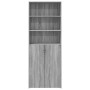 Aparador alto madera de ingeniería gris Sonoma 70x42,5x185 cm de , Aparadores - Ref: Foro24-3281376, Precio: 172,61 €, Descue...