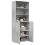 Aparador alto madera de ingeniería gris hormigón 70x42,5x185 cm de , Aparadores - Ref: Foro24-3281374, Precio: 165,10 €, Desc...