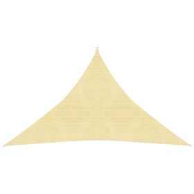 Toldo de vela HDPE beige 160 g/m² 3,5x3,5x4,9 m de vidaXL, Sombrillas - Ref: Foro24-311147, Precio: 20,80 €, Descuento: %