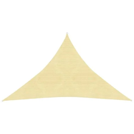 Toldo de vela HDPE beige 160 g/m² 3,5x3,5x4,9 m de vidaXL, Sombrillas - Ref: Foro24-311147, Precio: 23,46 €, Descuento: %