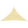 Toldo de vela HDPE beige 160 g/m² 3,5x3,5x4,9 m de vidaXL, Sombrillas - Ref: Foro24-311147, Precio: 23,46 €, Descuento: %