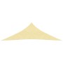 Toldo de vela HDPE beige 160 g/m² 3,5x3,5x4,9 m de vidaXL, Sombrillas - Ref: Foro24-311147, Precio: 20,80 €, Descuento: %