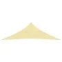Toldo de vela HDPE beige 160 g/m² 3,5x3,5x4,9 m de vidaXL, Sombrillas - Ref: Foro24-311147, Precio: 23,46 €, Descuento: %