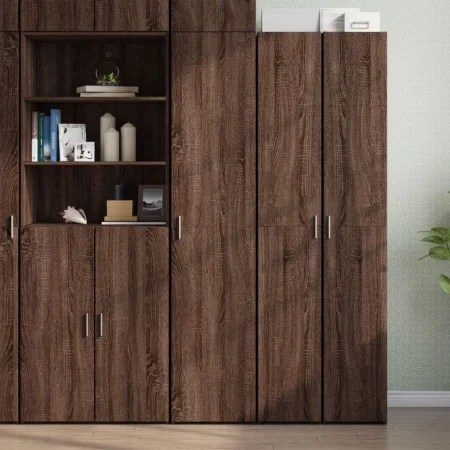 Aparador de madera de ingeniería marrón roble 40x42,5x185 cm de , Aparadores - Ref: Foro24-3281405, Precio: 141,04 €, Descuen...
