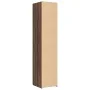 Aparador de madera de ingeniería marrón roble 40x42,5x185 cm de , Aparadores - Ref: Foro24-3281405, Precio: 141,04 €, Descuen...