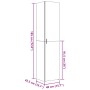 Aparador de madera de ingeniería marrón roble 40x42,5x185 cm de , Aparadores - Ref: Foro24-3281405, Precio: 143,12 €, Descuen...