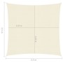 Toldo de vela crema HDPE 160 g/m² 2,5x2,5 m de vidaXL, Sombrillas - Ref: Foro24-311163, Precio: 23,96 €, Descuento: %