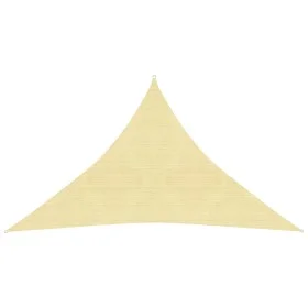 Toldo de vela beige HDPE 160 g/m² 3x3x4,2 m de vidaXL, Sombrillas - Ref: Foro24-311144, Precio: 21,18 €, Descuento: %