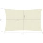 Toldo de vela crema HDPE 160 g/m² 6x7 m de vidaXL, Sombrillas - Ref: Foro24-311194, Precio: 81,80 €, Descuento: %