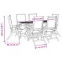 Juego comedor de jardín 7 pzas madera maciza acacia y textileno de , Conjuntos de jardín - Ref: Foro24-3279270, Precio: 616,4...