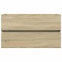 Set de mueble de baño 2 piezas cerámica y madera de ingeniería de , Tocadores de baño - Ref: Foro24-3307659, Precio: 204,37 €...