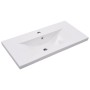 Set de mueble de baño 2 piezas cerámica y madera de ingeniería de , Tocadores de baño - Ref: Foro24-3307659, Precio: 204,37 €...
