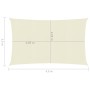 Toldo de vela crema HDPE 160 g/m² 2,5x4,5 m de vidaXL, Sombrillas - Ref: Foro24-311180, Precio: 36,36 €, Descuento: %