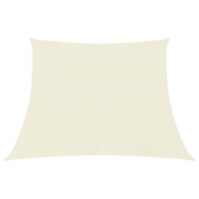Toldo de vela HDPE color crema 160 g/m² 4/5x3 m de vidaXL, Sombrillas - Ref: Foro24-311215, Precio: 36,40 €, Descuento: %
