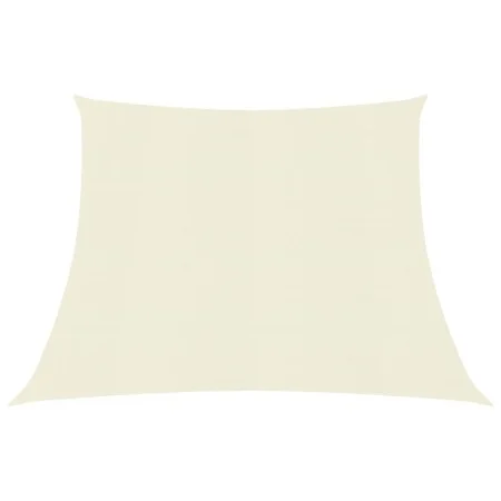 Toldo de vela HDPE color crema 160 g/m² 4/5x3 m de vidaXL, Sombrillas - Ref: Foro24-311215, Precio: 35,85 €, Descuento: %