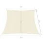 Toldo de vela HDPE color crema 160 g/m² 4/5x3 m de vidaXL, Sombrillas - Ref: Foro24-311215, Precio: 35,85 €, Descuento: %