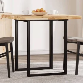 Tablero de mesa cuadrado madera maciza acacia 80x80x4 cm de , Tableros para mesas - Ref: Foro24-4008716, Precio: 126,88 €, De...