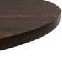 Mesa de bar bistró MDF y acero redonda fresno oscuro 80x75 cm en Mesas de comedor | Comprar online en Foru.es