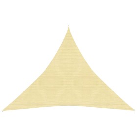 Toldo de vela HDPE beige 160 g/m² 4x4x4 m de vidaXL, Sombrillas - Ref: Foro24-311148, Precio: 22,81 €, Descuento: %