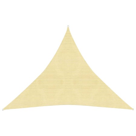 Toldo de vela HDPE beige 160 g/m² 4x4x4 m de vidaXL, Sombrillas - Ref: Foro24-311148, Precio: 22,81 €, Descuento: %