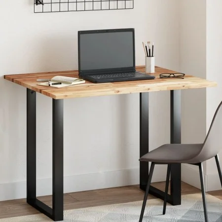 Tablero de mesa rectangular madera maciza de acacia 100x80x2 cm de , Tableros para mesas - Ref: Foro24-4008831, Precio: 105,5...