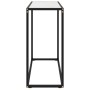 Mesa consola vidrio templado blanco 80x35x75 cm en Mesas auxiliares | Comprar online en Foru.es
