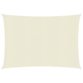 Toldo de vela crema HDPE 160 g/m² 3x4 m de vidaXL, Sombrillas - Ref: Foro24-311182, Precio: 31,85 €, Descuento: %