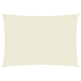 Toldo de vela crema HDPE 160 g/m² 3x4 m de vidaXL, Sombrillas - Ref: Foro24-311182, Precio: 32,26 €, Descuento: %