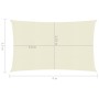 Toldo de vela crema HDPE 160 g/m² 2,5x4 m de vidaXL, Sombrillas - Ref: Foro24-311179, Precio: 29,89 €, Descuento: %
