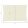 Toldo de vela crema HDPE 160 g/m² 3x4 m de vidaXL, Sombrillas - Ref: Foro24-311182, Precio: 31,85 €, Descuento: %