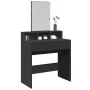 Frisiertisch mit schwarzem Spiegel 80x41x144,5 cm von , Schlafzimmerkommoden - Ref: Foro24-848172, Preis: 95,29 €, Rabatt: %