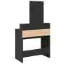 Frisiertisch mit schwarzem Spiegel 80x41x144,5 cm von , Schlafzimmerkommoden - Ref: Foro24-848172, Preis: 95,29 €, Rabatt: %