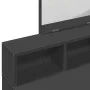 Frisiertisch mit schwarzem Spiegel 80x41x144,5 cm von , Schlafzimmerkommoden - Ref: Foro24-848172, Preis: 95,29 €, Rabatt: %