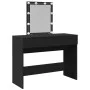 Tocador con luces LED negro 100x40x130 cm de , Tocadores para dormitorios - Ref: Foro24-848193, Precio: 129,65 €, Descuento: %