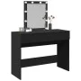 Tocador con luces LED negro 100x40x130 cm de , Tocadores para dormitorios - Ref: Foro24-848193, Precio: 129,65 €, Descuento: %