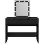 Tocador con luces LED negro 100x40x130 cm de , Tocadores para dormitorios - Ref: Foro24-848193, Precio: 129,65 €, Descuento: %