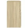 Tocador con taburete roble Sonoma 60x40x113,5 cm de , Tocadores para dormitorios - Ref: Foro24-848215, Precio: 98,06 €, Descu...